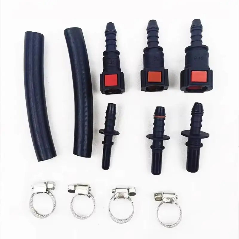 New Automobile Fuel System  Pressure Gauge Motorcycle Car Pressure Tester Tool 0-100PSI 6.3/ 7.89/ 9.49 With Valve