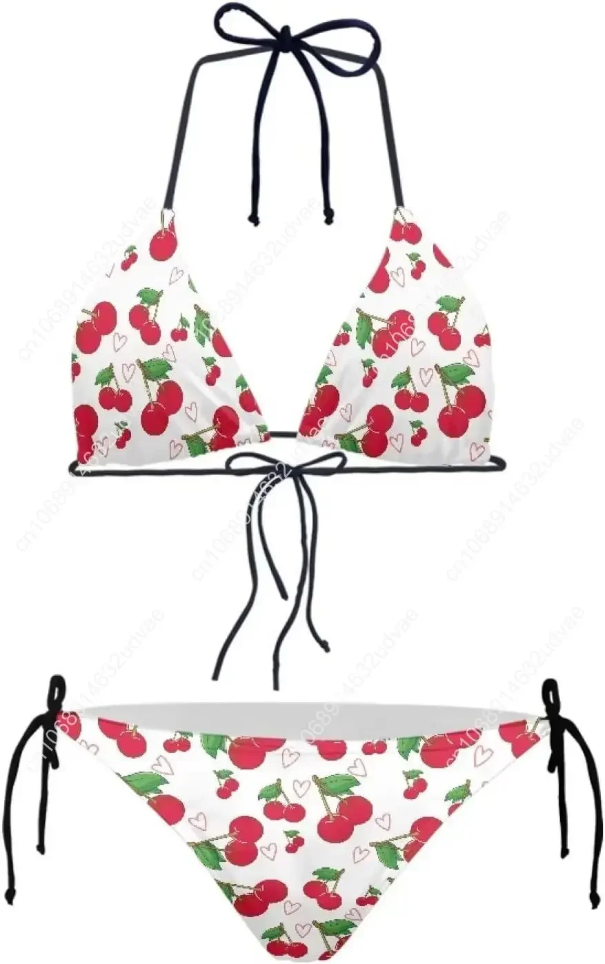 Damen-Bikini-Set mit Totenkopf-Mittelfinger, Push-Up-Triangel-Bikini, Badeanzug, niedrige Taille, Tankini, 2-teilig, sportliches Tank-Top