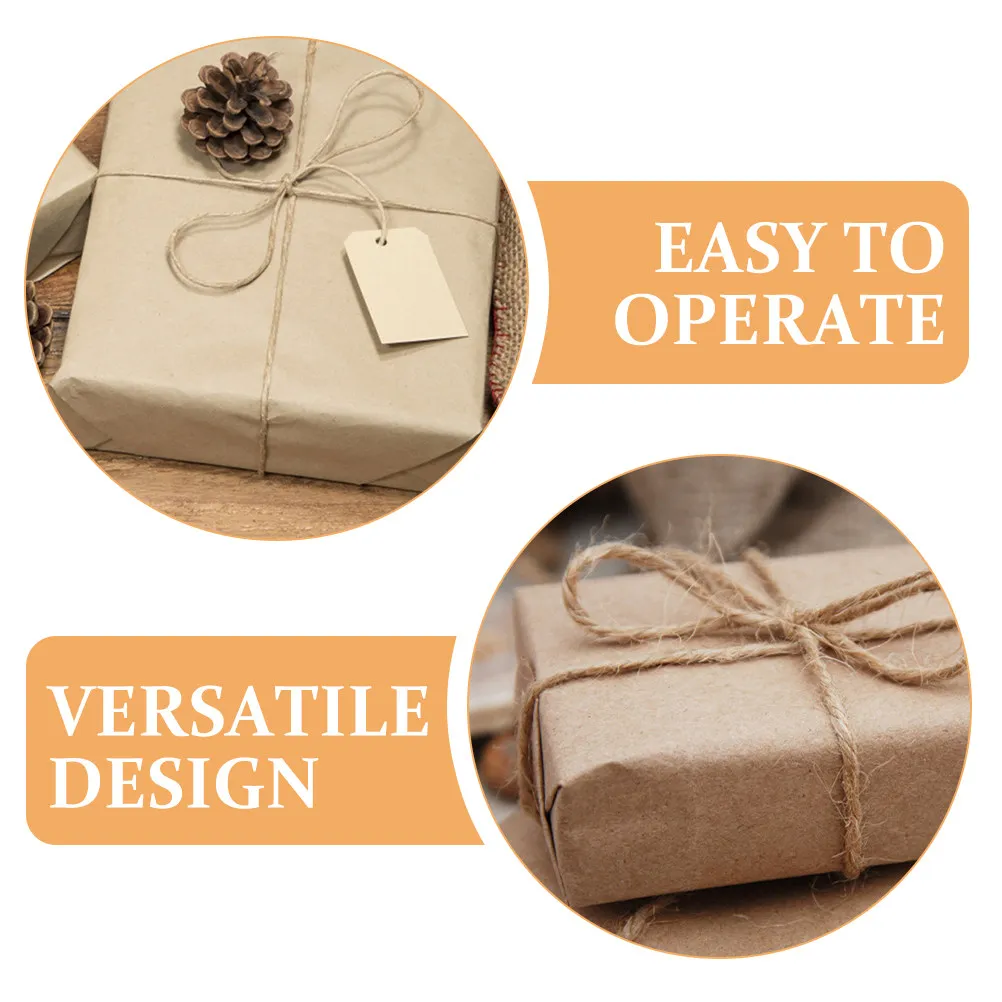 2 Rolls Kraft Paper Roll Multipurpose Brown Wrapping Paper for Gift Packing DIY Crafts Flower Tea Box Decoration Festival