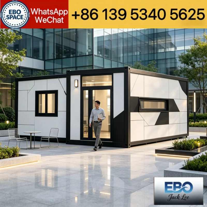 MMC custom 40ft container log cabin, 2-3 bedrooms, fast-build waterproof expandable Container Home