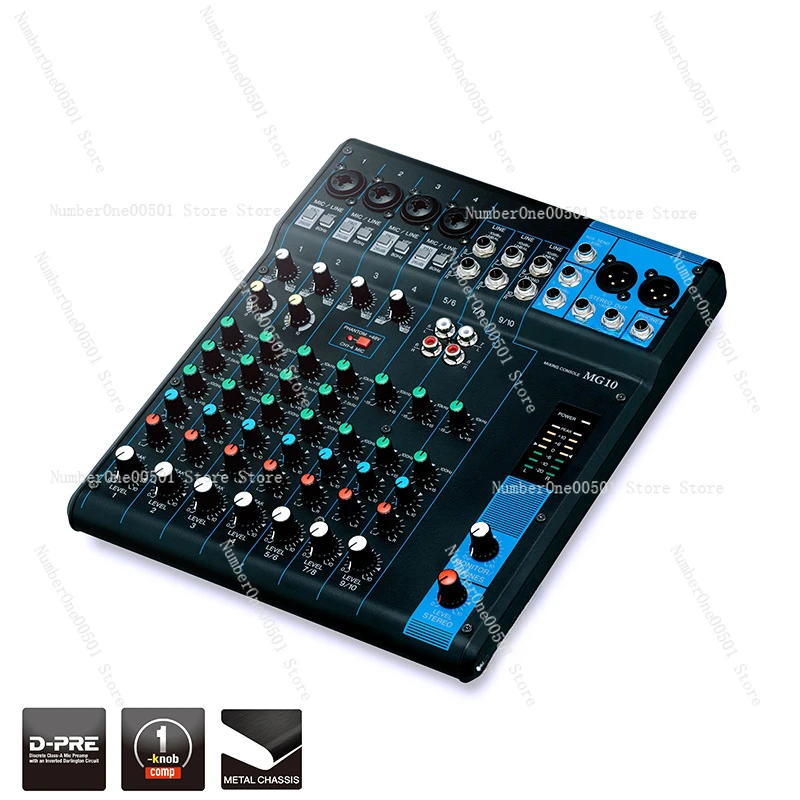 MG10 10 way control small conference stage performance equipment mixer