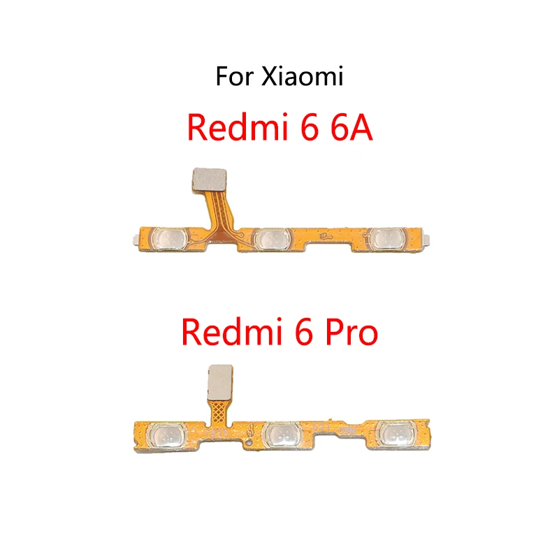 Power Button Switch Volume Mute Button On / Off Flex Cable For Xiaomi Redmi 6 Pro 6A