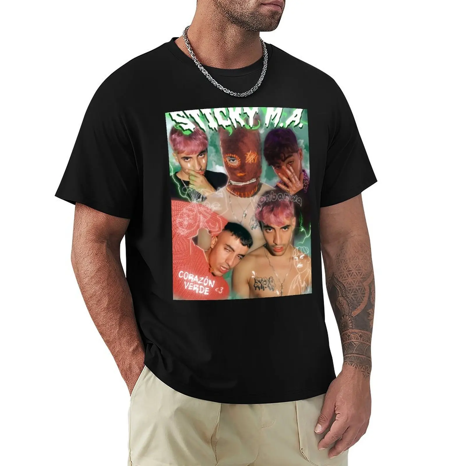 Sticky MA edit T-Shirt Casual Trendy Short Sleeve T-Shirt