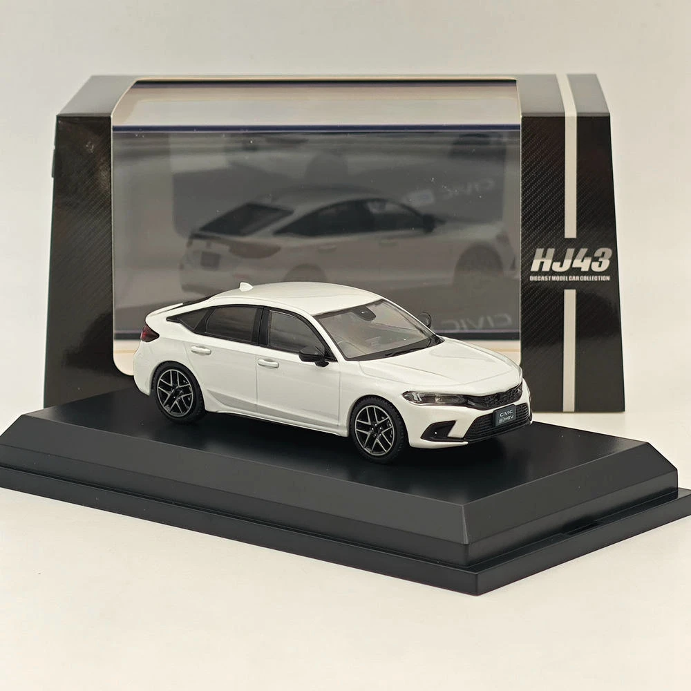 Hobby Japan 1:43 voor CIVIC (FL4) e:HEV Platinum White(P) HJ433003W Diecast Model Auto Miniatuur Limited CollectionToy voertuig
