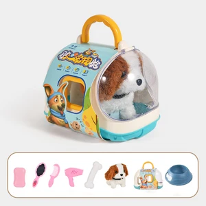 Boneca de pelúcia interativa para crianças, brinquedo eletrônico do cão de estimação, movimento automático, elétrico, vibratório, filhote de cachorro, presente para o bebê, novo 6 principais vendas boneco que anda - №4