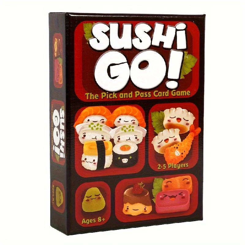 1 set Sushi Go! The Pick And Pass Card Game，Includes 108pcs Cards， Strategic Thinking Board Game For Family ,gaming gift