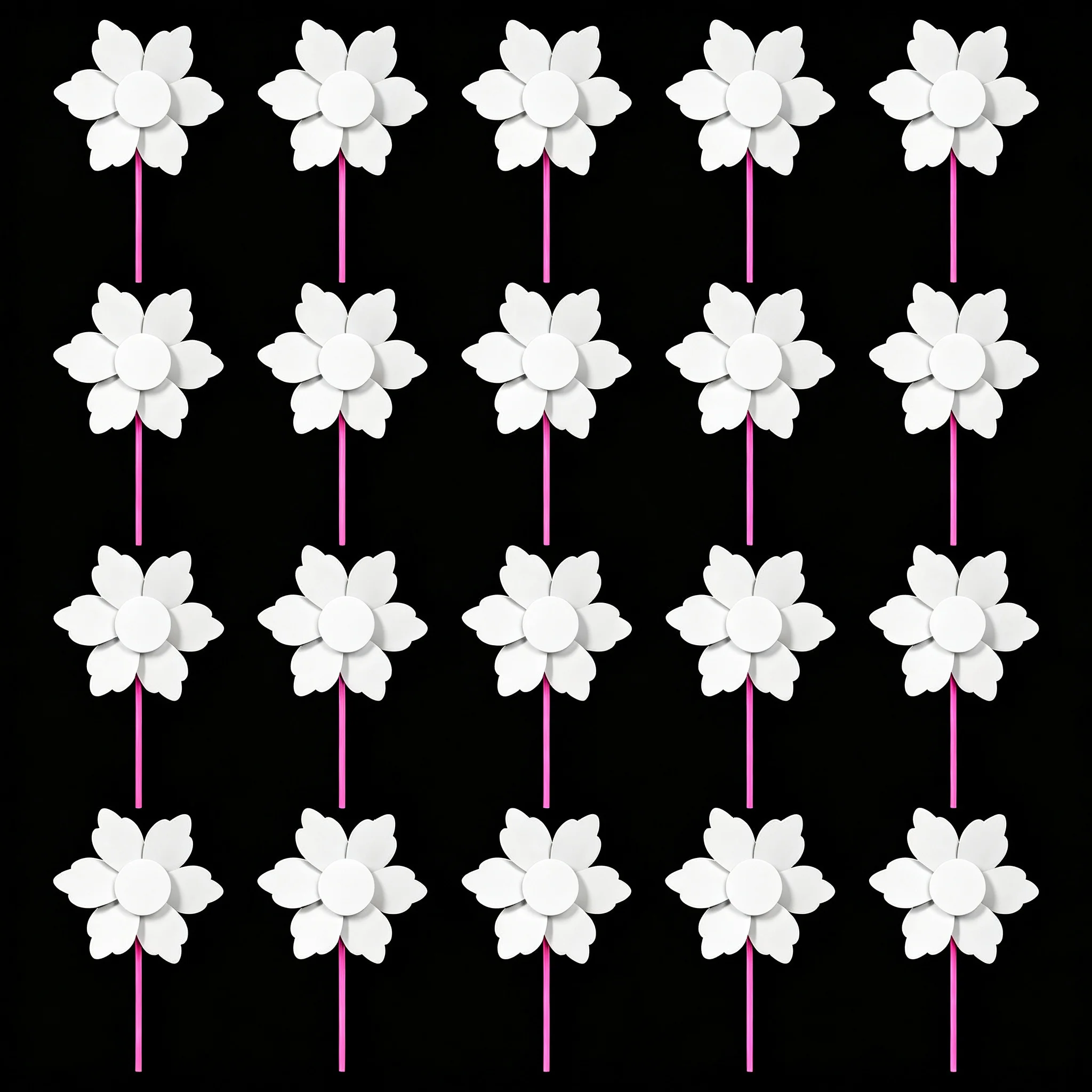 20Pcs Blank DIY Pinwheel Craft Kit for Painting