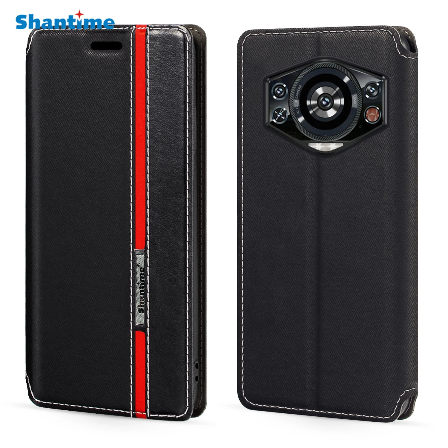 For Doogee S Cyber Case Fashion Multicolor Magnetic Closure Leather Flip Case Cover with Card Holder 6.58 inches