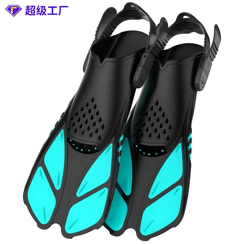 

Adult Freestyle Flippers Shoelaces Adjustable Size Professional Diving Swimming Training Flippers Swimming Equipment