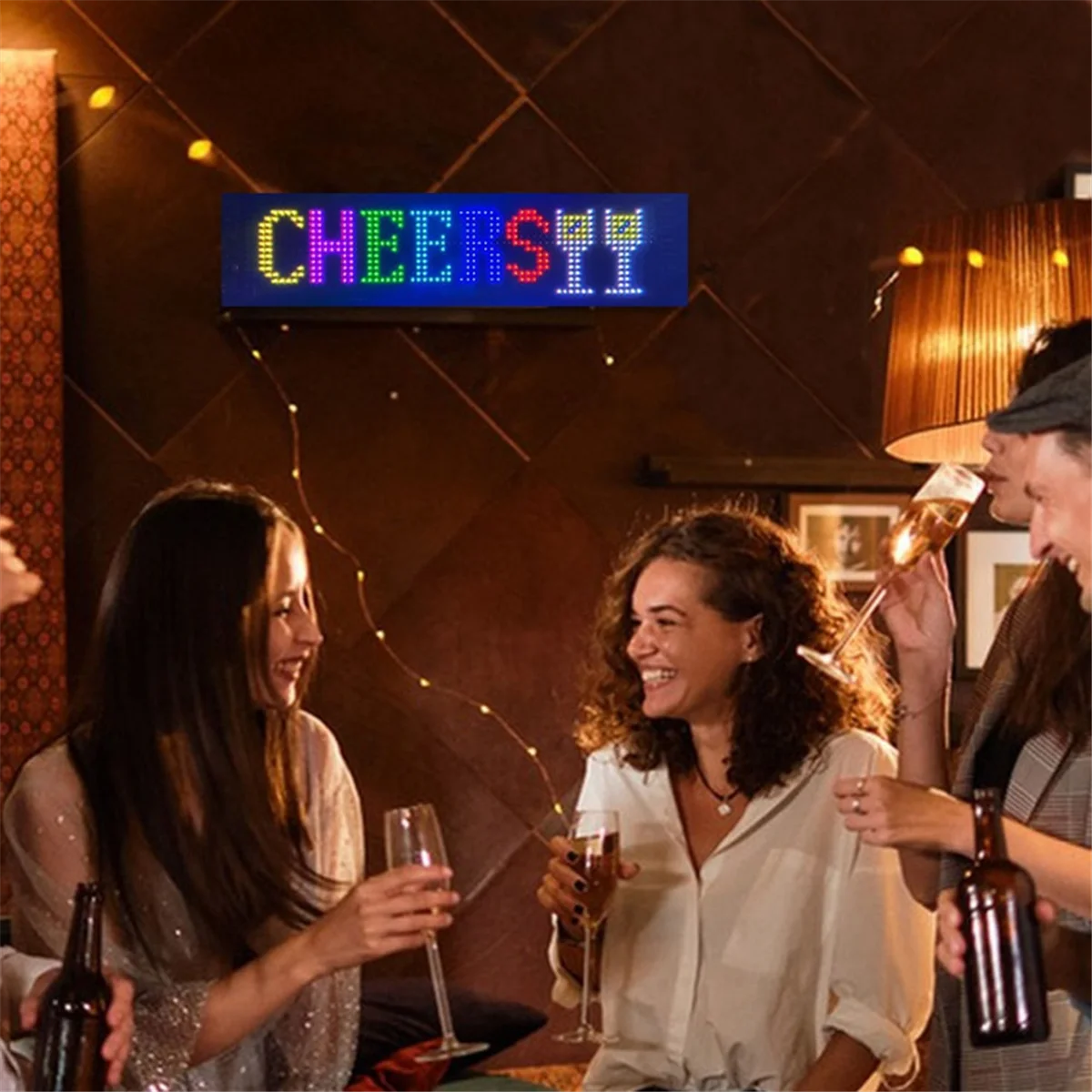 Panneau Matrix LED Programmable, Écran Flexible, Affichage IP65, Message d'Animation, Signe de Défilement, Commande de Voiture, Magasin, Bar,B