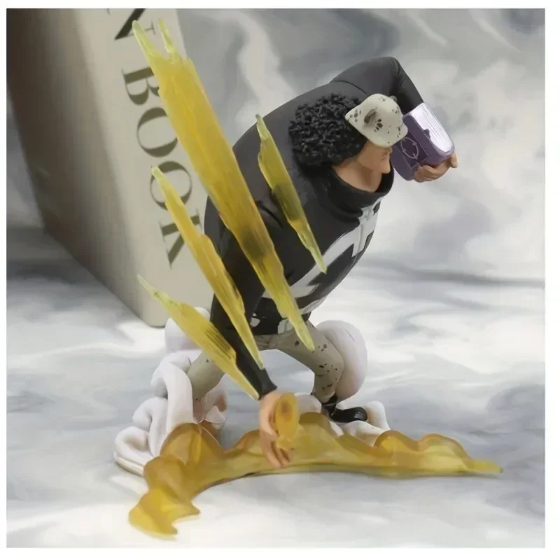 Anime 10CM One Piece Luffy Tyrant Bear Big Bear Hand-made Statue Action Figure PVC Model Doll Collection Toy Gift Ornament