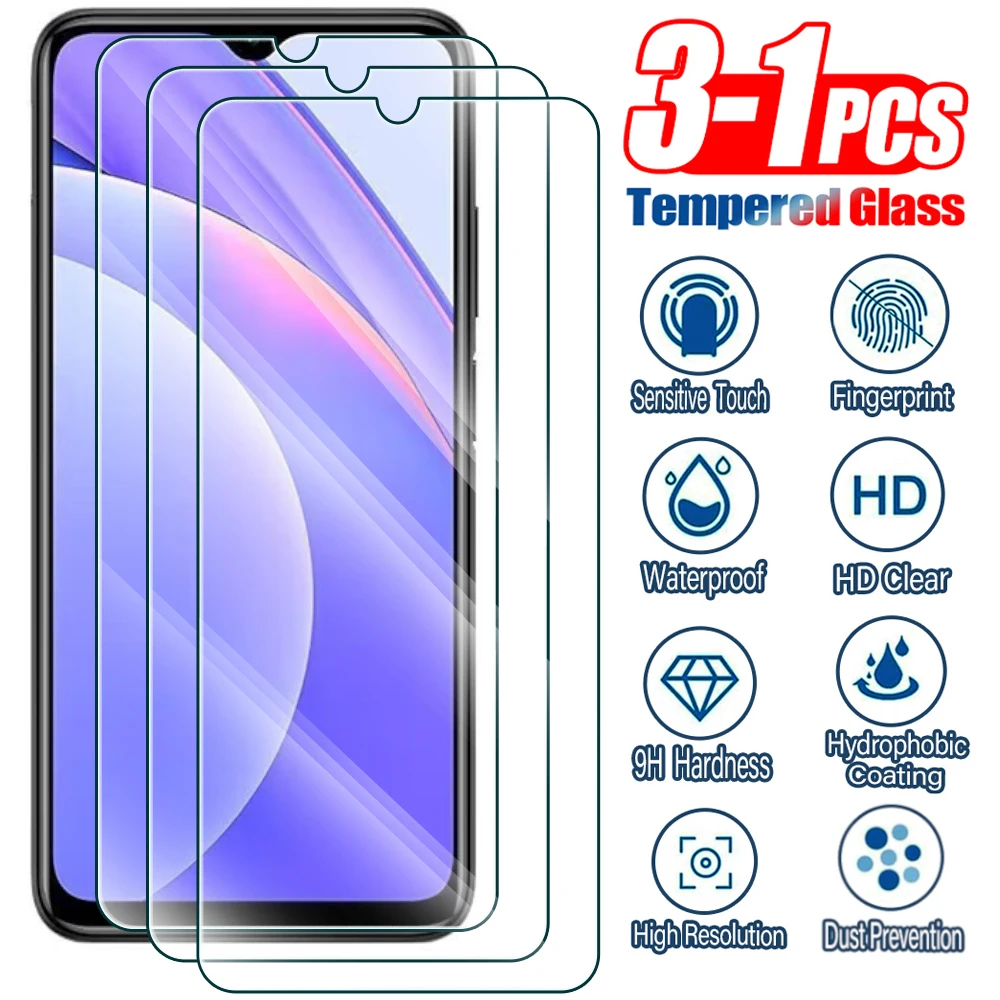 3-1Pcs Tempered Glass Film for Redmi Note 4 7 8 9 10 Pro 8T 9T 10T 9s 10s 10 Pro Max 4G 5G Screen Protective Glass