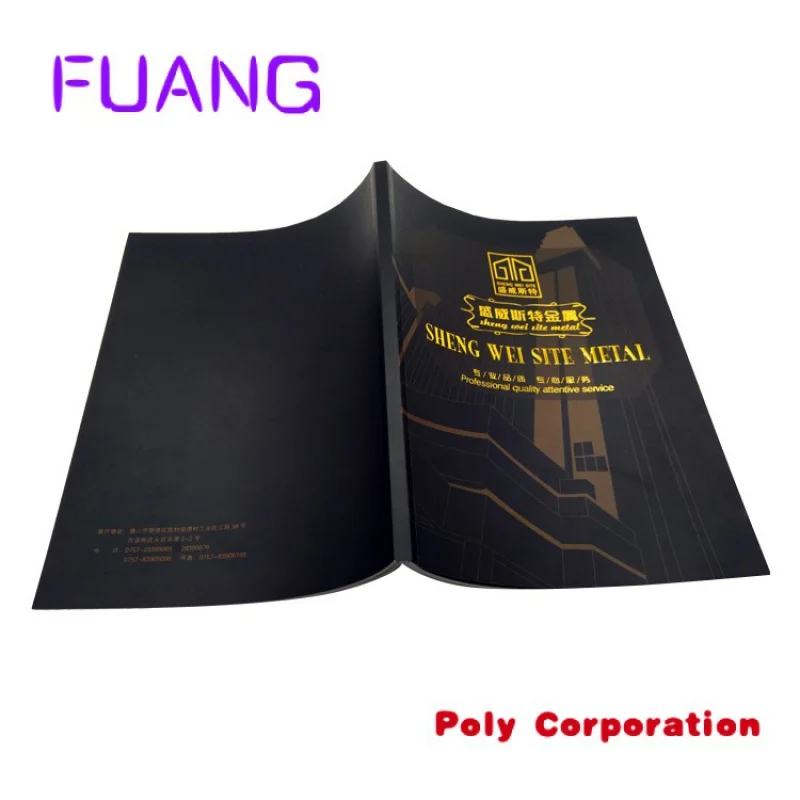 Custom  Reinforced Hot Gold Stamp Cardboard Household Decoration Specification Instruction Book