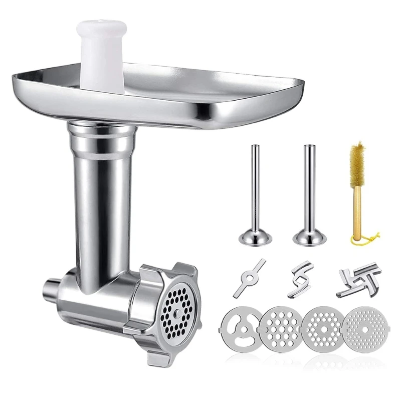 Metal Processors Grinder Attachment for Kitchen-Aid Stand Mixer Sausage Stuffer Tubes for Make Sausages Dropshipping