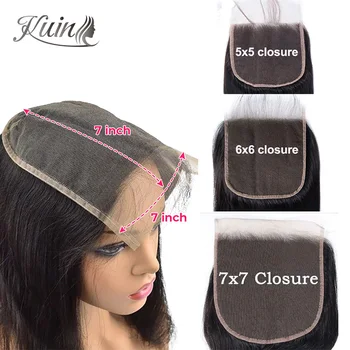 4x4 5x5 6x6 7x7 스트레이트 HD 레이스 클로저 인간의 머리카락 용융 피부 보이지 않는 레이스 클로저 Witn Baby Hair Pre 뽑은 투명 레이스