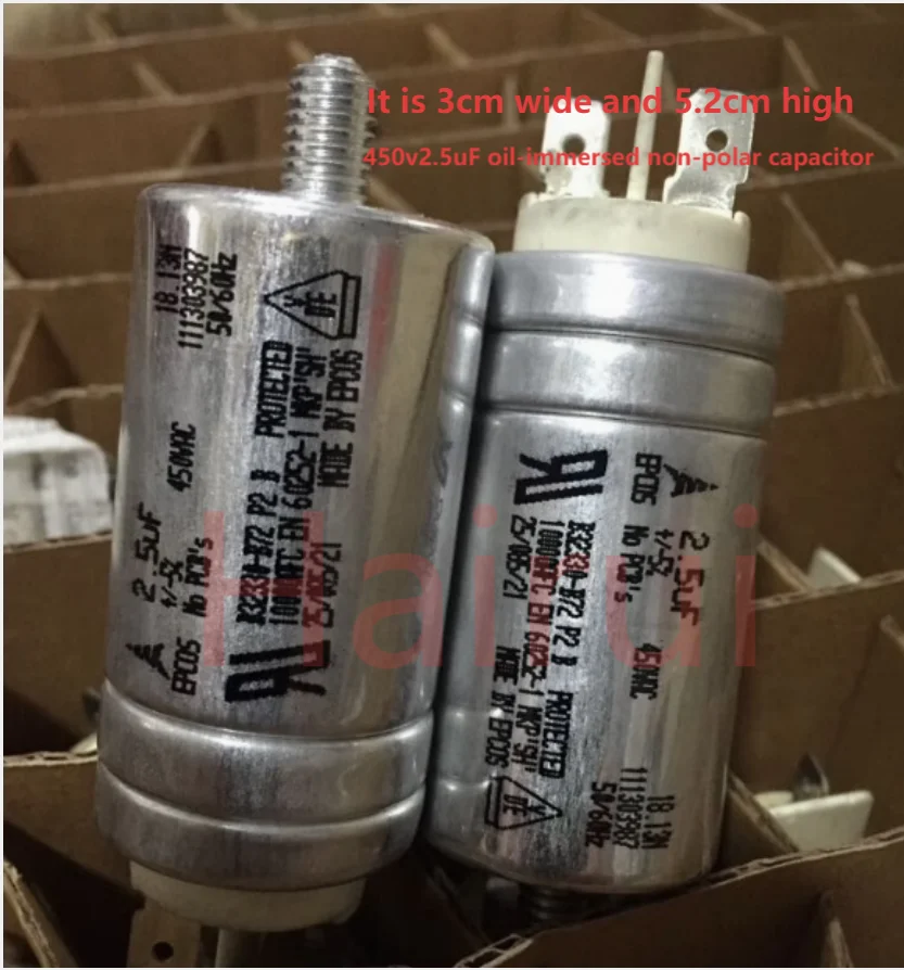 

1 шт./лот B32330B6255J72 450v2.5uF масляный неполярный конденсатор 30 мм * 52 мм конденсатор переменного тока