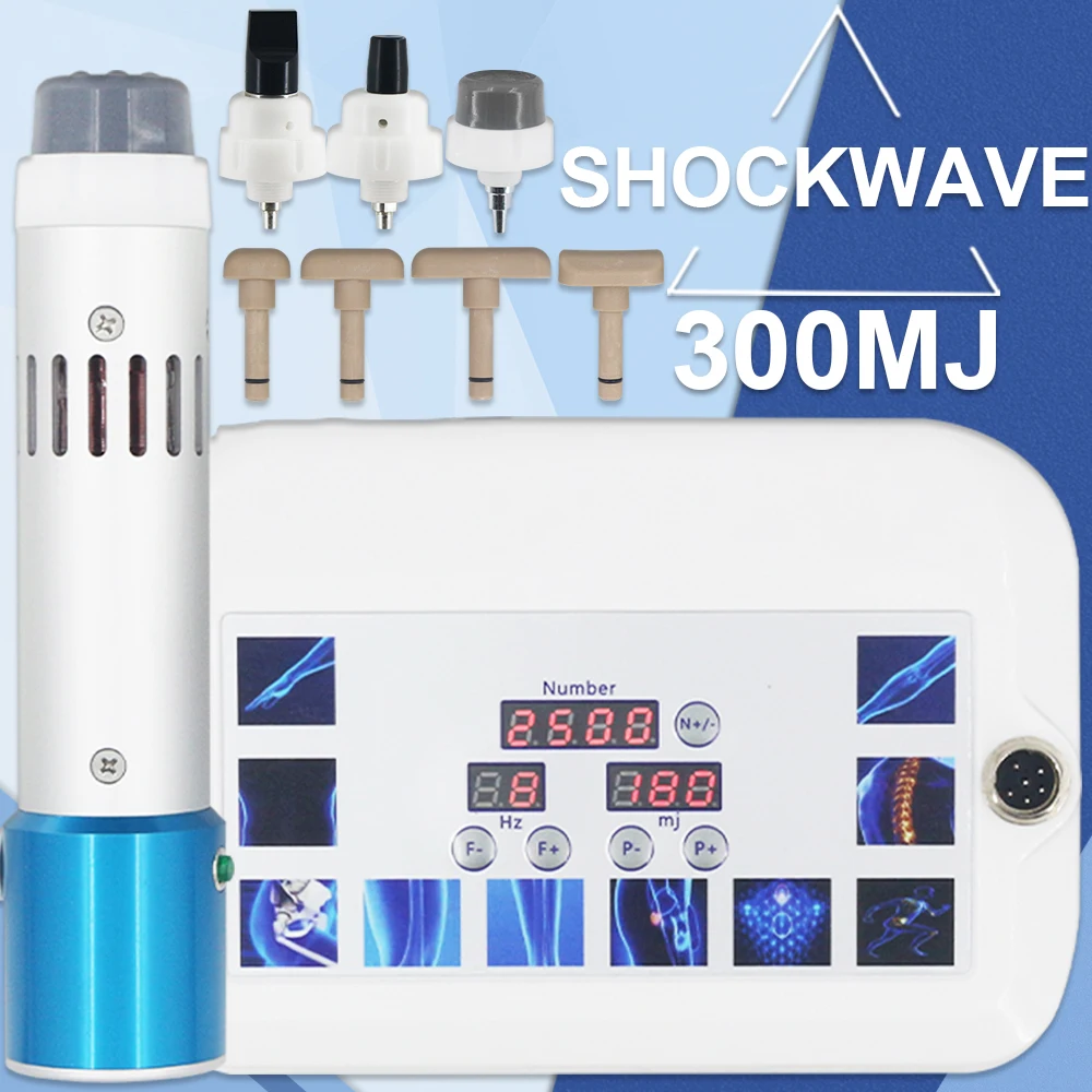 

New 300MJ Shockwave Therapy Machine For ED Therapy And Chiropractic Correction Gun Relieves Body Pain Relaxation 2 In 1 Massager