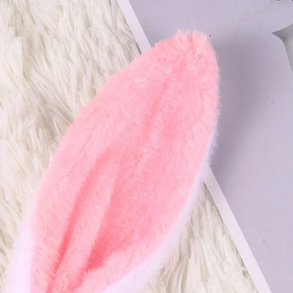 3 set Bunny Ears Headband Set With Tail Bowtie For Kids Party Cosplay Costume Masquerade Fashion Prop Hair Accessory Rabbit Ear