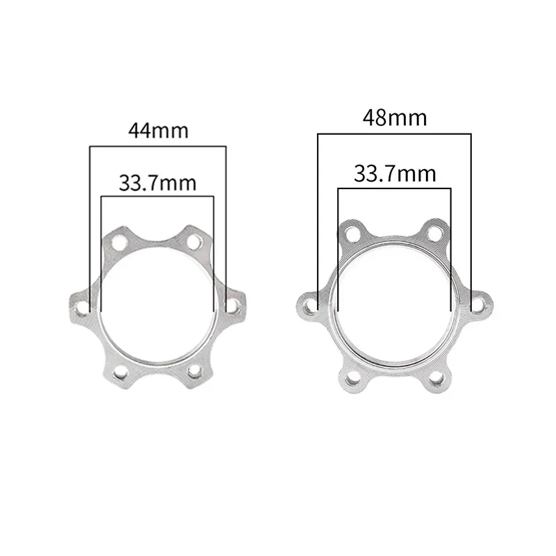 MUQZI 2pcs Disc Brake Rotor 6 Bolt Flange Adapter 44MM 48MM