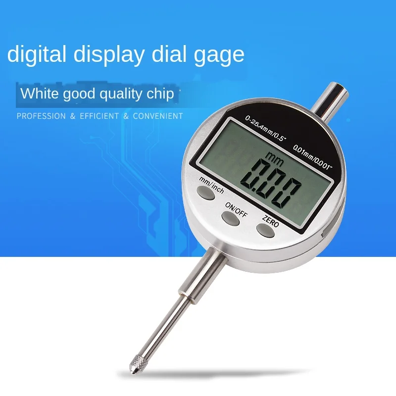 High-Precision Digital Display Dial Gage/0-12.7mm/0-25.4mm Indicator/3V Battery Cap Type