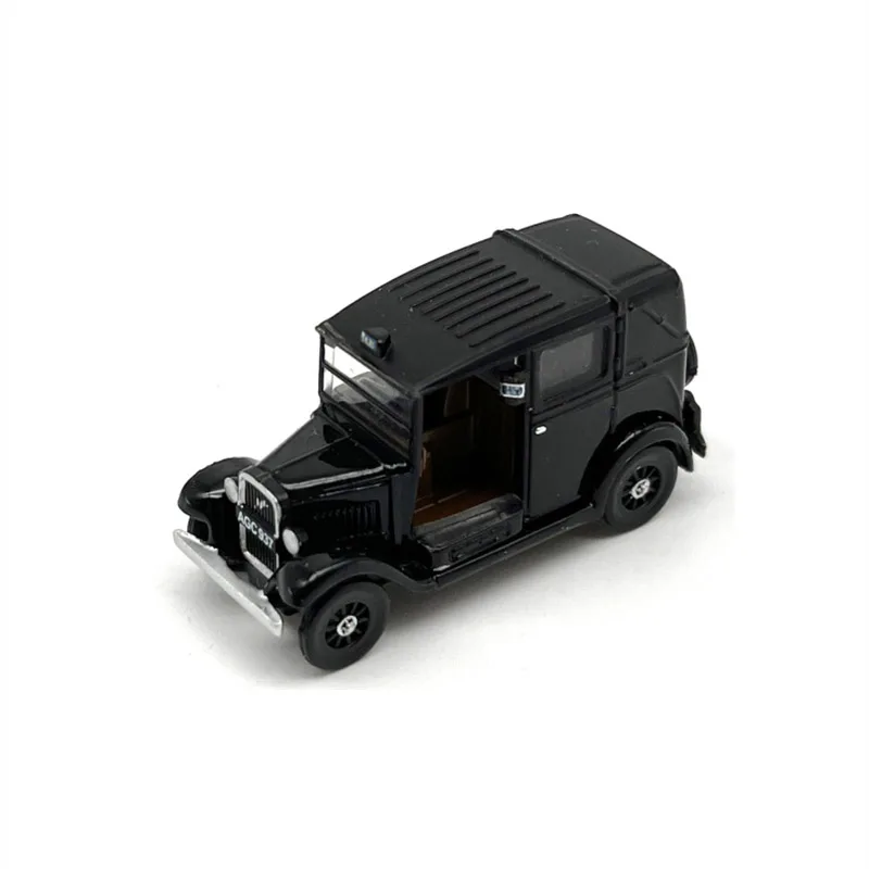 OXFORD Diecast Alloy 1:120 Scale 1934 Low Loader Taxi Car Model Black Adult Toy Collection Static Display Ornament Gift Souvenir