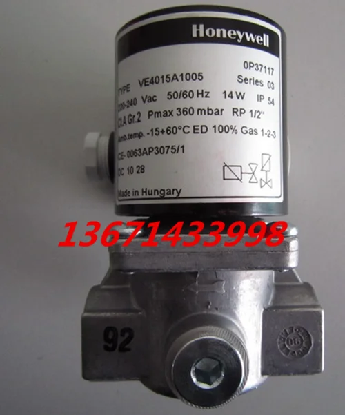 VE4015A1005 Solenoid Valve Honeywell/Honeywell DN15 Ignition Solenoid Valve Burner Solenoid Valve