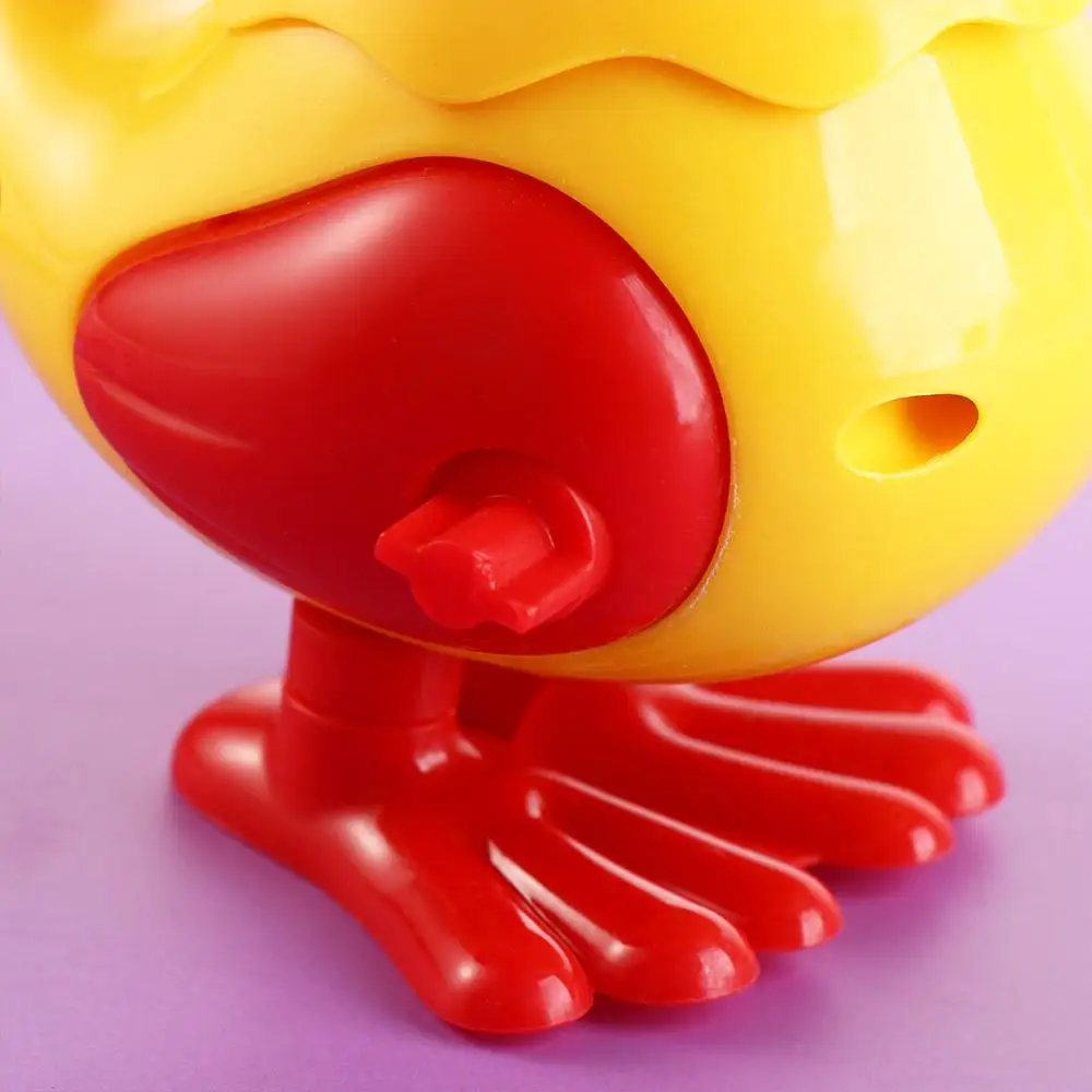 Plastics Girls Wind-Up Spring Chicken Toy Chicken Educational Wind Up Jumping Chicken Toy Wind-Up Spring Jumpin