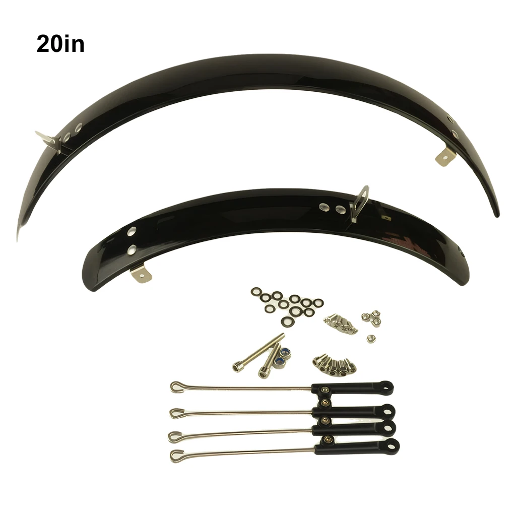 

2PCS Folding Bike Retro Mudguard Mudguard For 20 Inch Bicycles Mudguard Is Addition V-brake 20inch Bike Retro Mudguard