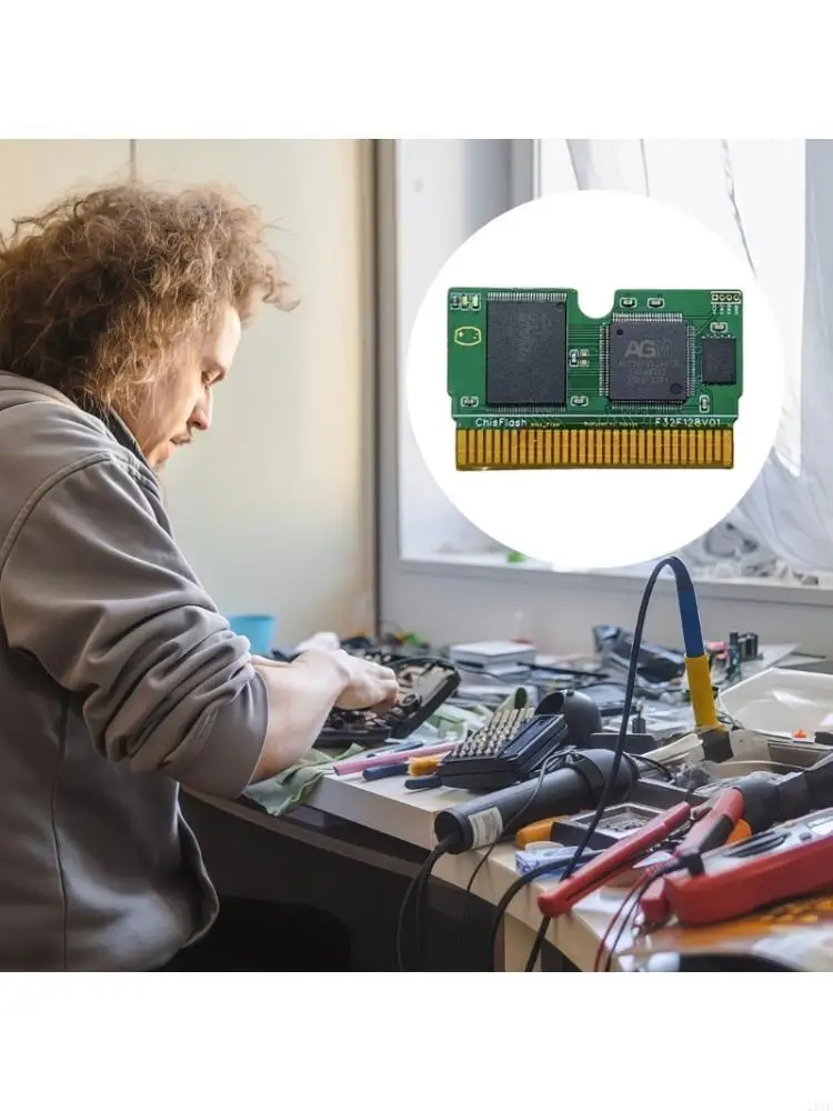 Very Game Storage Solution with 32MB ROM & Visual LED Save Chip Cartridges for ChisFlas