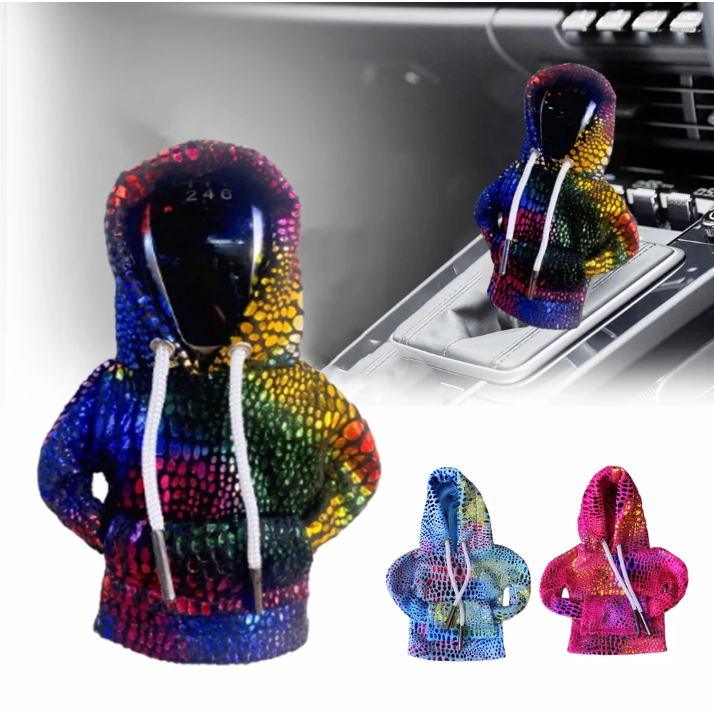 Felpa con cappuccio per cambio auto felpa con leva di velocità natale 2023 decorazione per auto cappuccio per asta ingranaggi di natale Tee Car Shift Stick felpa con cappuccio