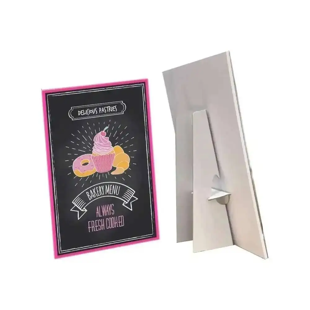

20pcs Kt Card Board Easel Paper Pharmacy Advertising Sign Table Top Cardboard Display Board Stand Poster Banner Counter Standee