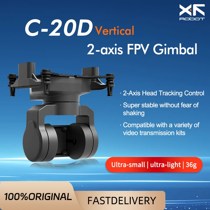 C20 2Axis Gimbal DJI O3/O4/O4 Pro Walksnail Moonligh CADDX Spiral Camera Drone Support Head Chase Control Gimbal Drone DJI