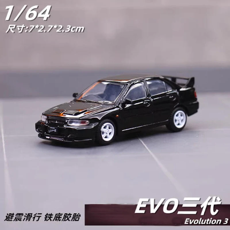 

Литая под давлением модель автомобиля из сплава EVO в масштабе 1/64, статическая коллекция, украшенные праздничные подарки, игрушки