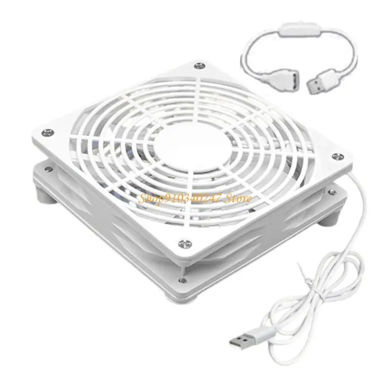 Q22a Router Koelventilator PC -koelers Box Wireless Stile 1800rpm USB Power 120mm Cabinet Koelventilator 12 beschermend
