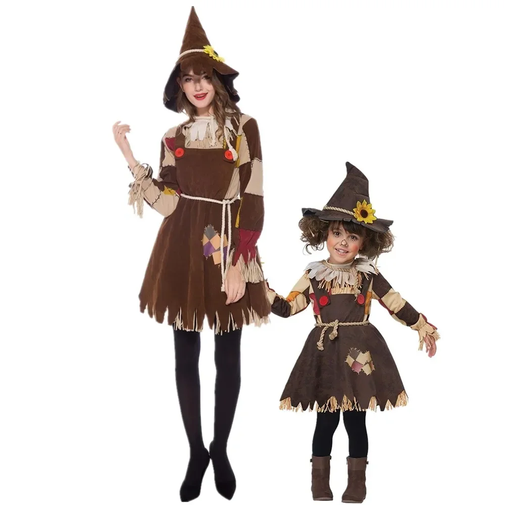 

Halloween Parent-Child Witch Costume Carnival Party Performance Sorcerer Dress