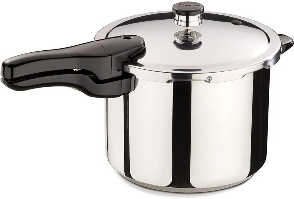

Pressure Cooker 6 Quart Stainless Steel Multi-Use Electric Gas Induction Safe