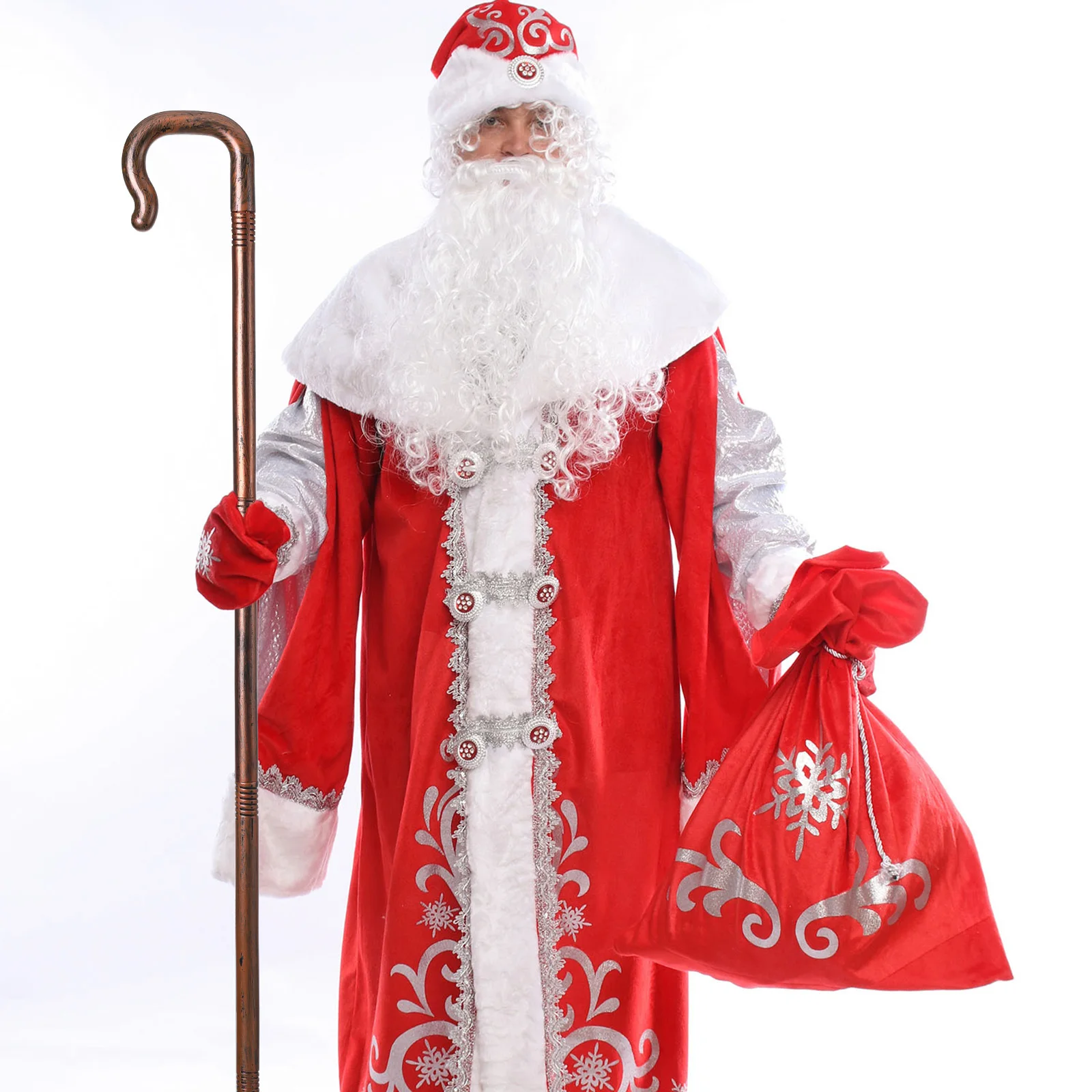 

Plastic Wall Hanging Halloween Cane Cosplay Party Supply Decorative Prop Staff Stage Performance Crutch Lightweight Portable