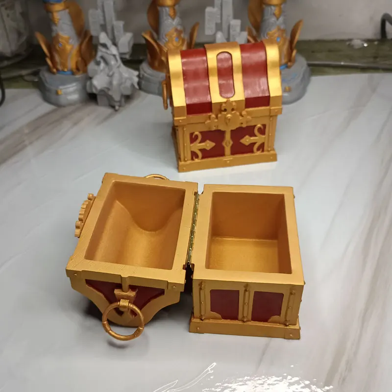 Game Genshin Impact Treasure Chest Teyvat Series Gorgeous Precious Metal Treasure Box For Party Favors Cosplay Props Gifts