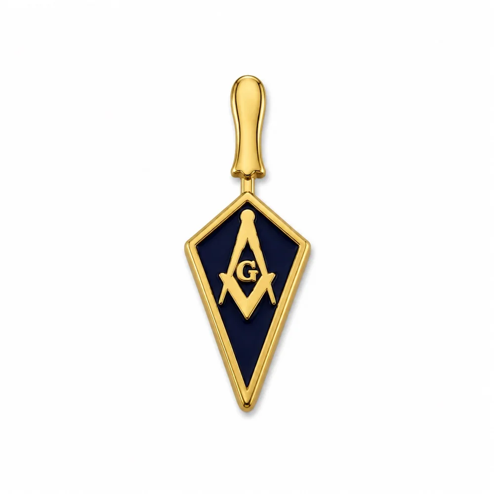 Small Trowel Masonic Lapel Pin Gold Metal Masonic Brooch Badge Elegant Fashion Suit Jacket Accessories Gifts