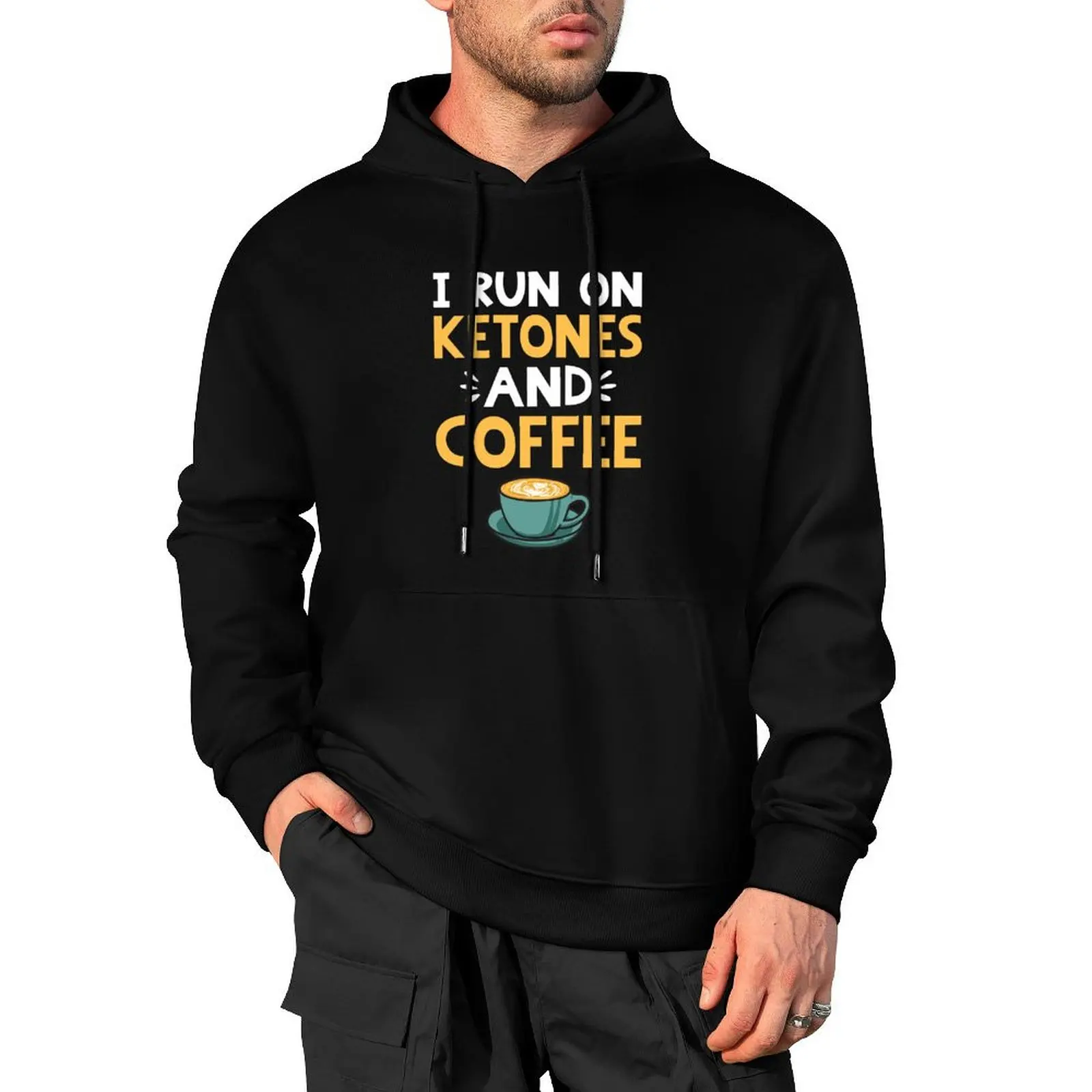 

I Run on Coffee & Ketones for those on Keto Diet Pullover Hoodie men's coat men wear mens designer clothes tracksuits