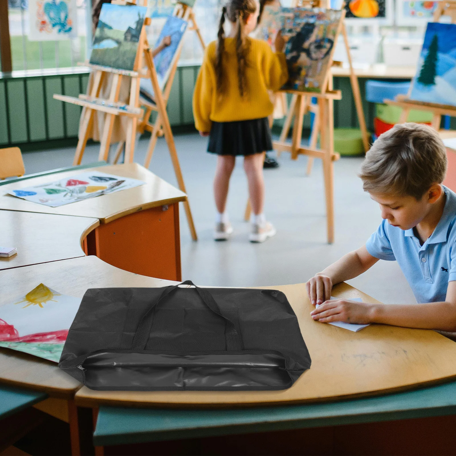 Painting Bag Drawing Organizer for Artwork Board Carrying Storage Paper Large Artist Portfolio Canvas Tote