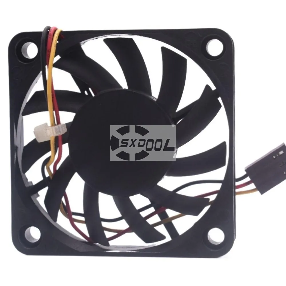 60mm X 10mm Axial Fan for R126010BM 6cm 12V 0.14A 3-Wire 3-Pin Square Cooling Servers