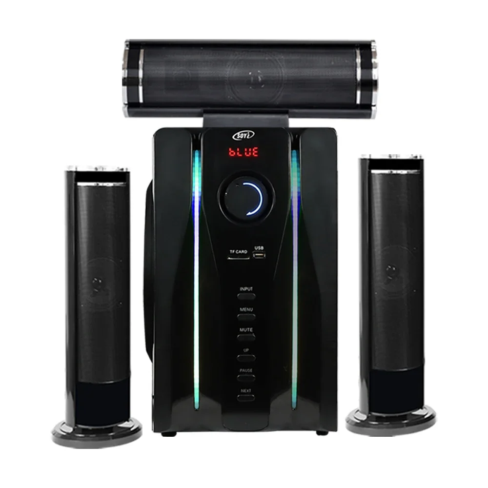 Wooden 5.1 Channel Surround Sound Home Theater Speaker System Super Bass Stereo Audio  Living Room Entertainment
