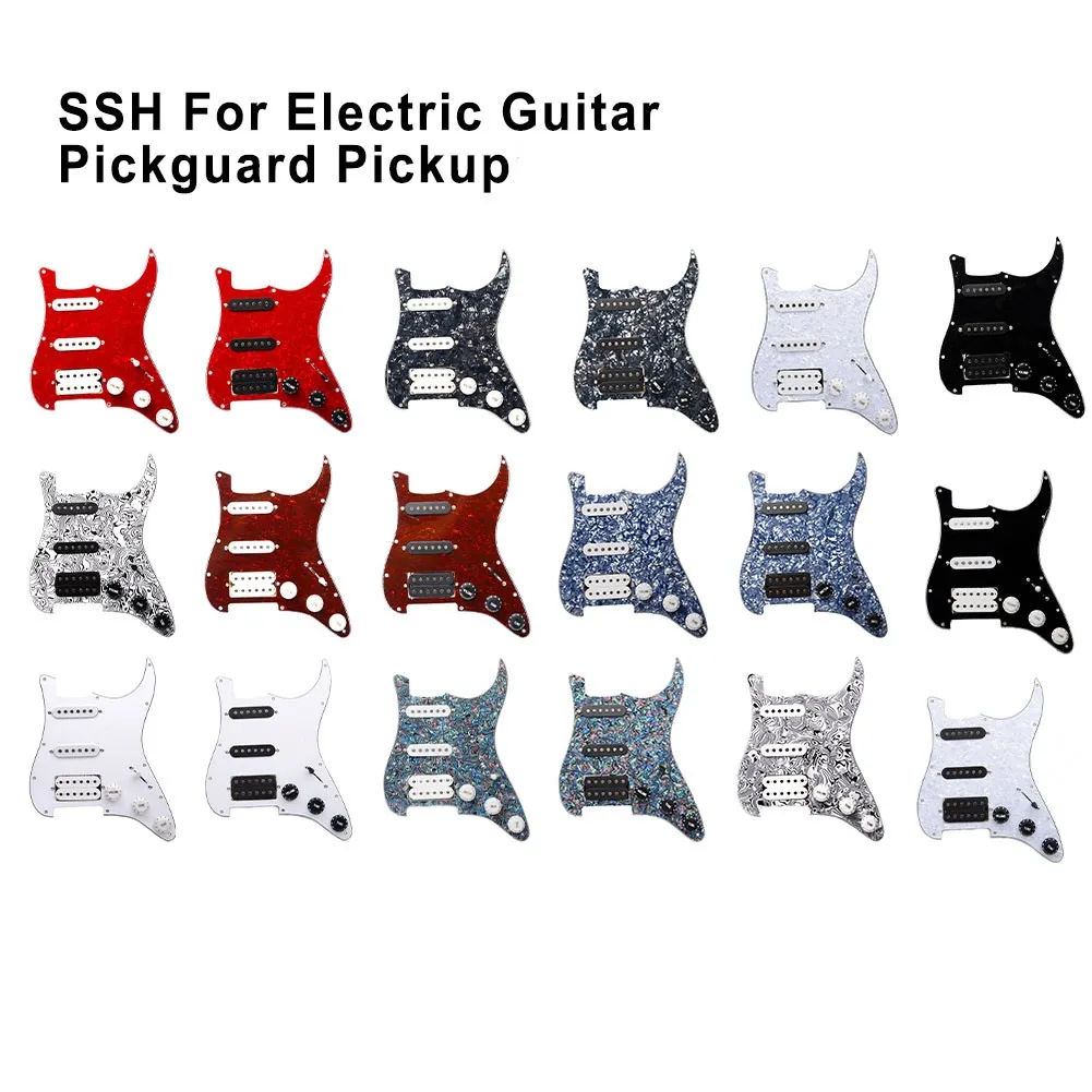 SSH Pickguard Set Loaded Prewired Electric Guitar Pickguard Pickup For FD ST Guitar Parts Music Instruments Replacement Parts