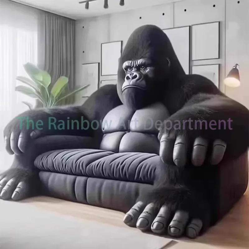 Bedroom bed creative size apartment cloth gorilla living room commercial sofa