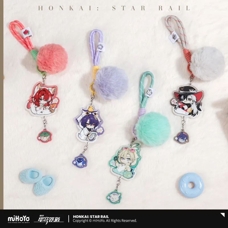 

2026 Anime Honkai: Star Rail Boys' Dormitory Series Q Version Acrylic Pendant Dan Heng Jing Yuan Blade Sunday Keychain MiHoYo