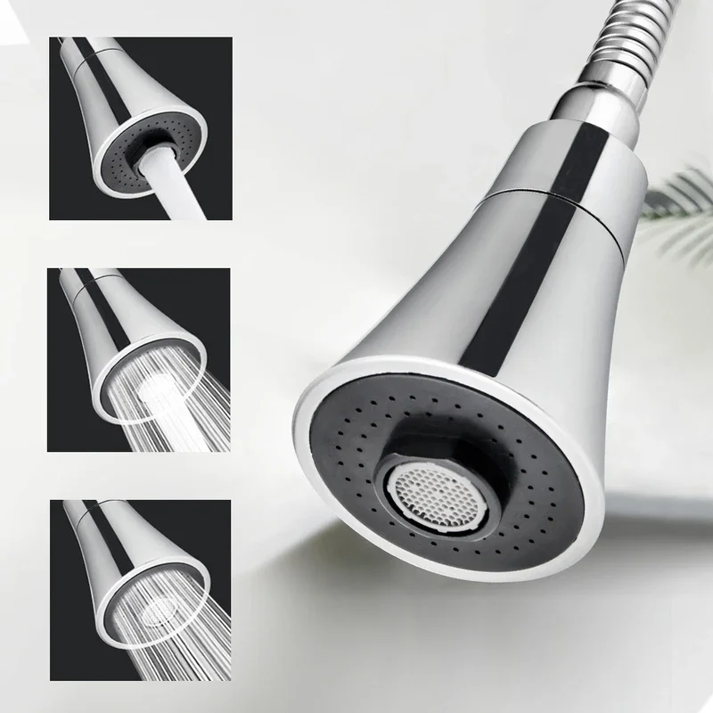 

1/2PCs stainless steel faucet extender with rotating anti-splash bubbler multifunctional sleek design for kitchen bathroom sinks