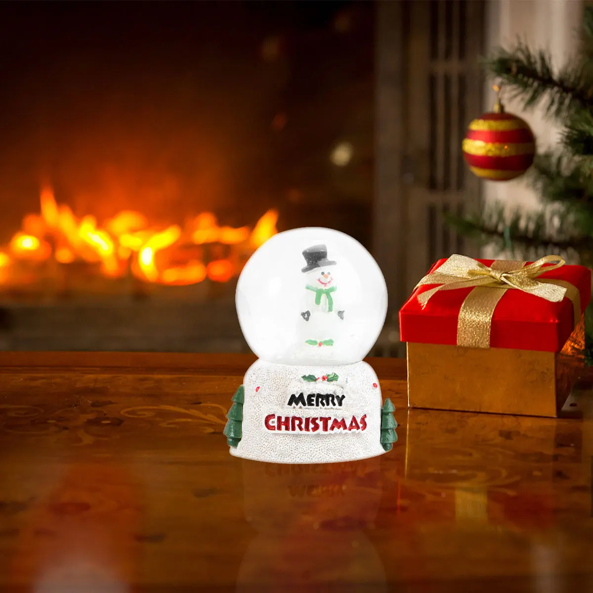 

Santa Claus Ornament Christmas Decoration Party Festival Gift Desktop Crystal Ball