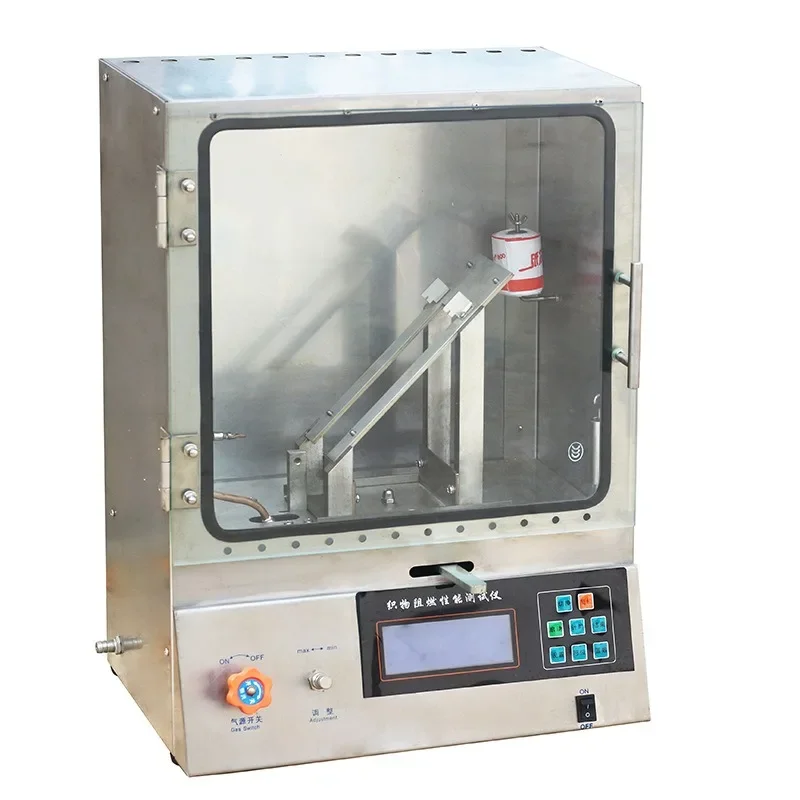Fabric small 45 degree flame retardant performance tester clothing textile combustion rate tester combustion tester