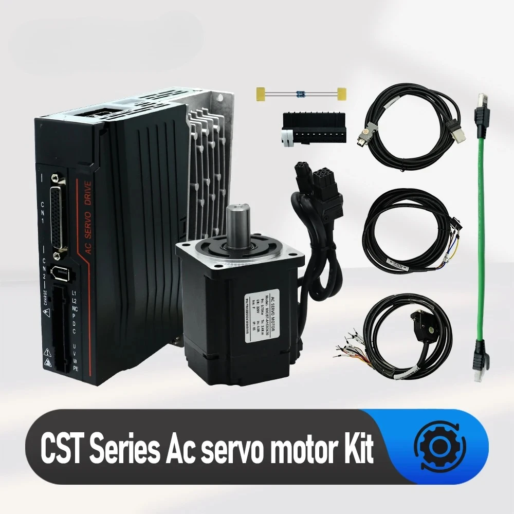 2026 Hot Sales Servo Motor 400w 750w High Speed 3000RPM Servo Motor Kit Support 5V 24V Pulse Signal  Analog 0-10V RS485 Modbus